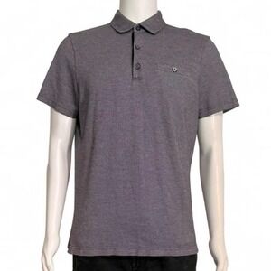 Banana Republic Luxury Touch Polo Shirt Mens Large Urban Gray Standard Fit